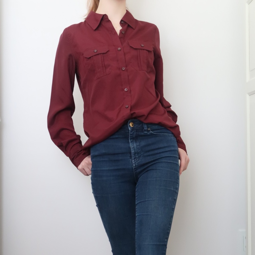 Walmart Red Blouse